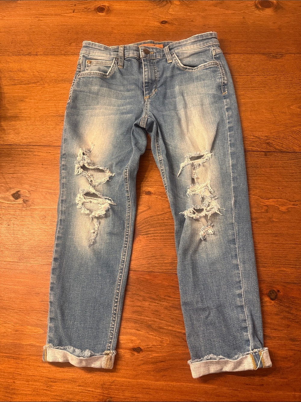 Joe's Jeans Slim Crop Light Blue Denim 22inch hem